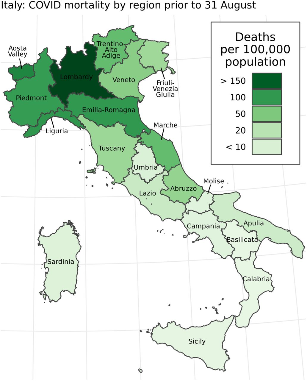 Variation in COVID-19 excess mortality by age, sex, and province within  Italy | medRxiv