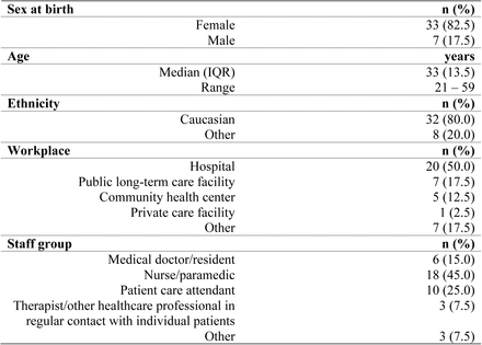 Table 5: