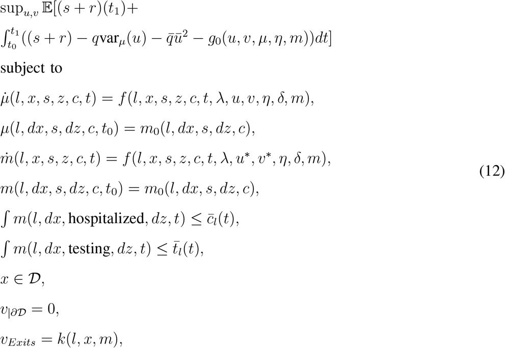 Covid 19 Data Driven Mean Field Type Game Perspective Medrxiv